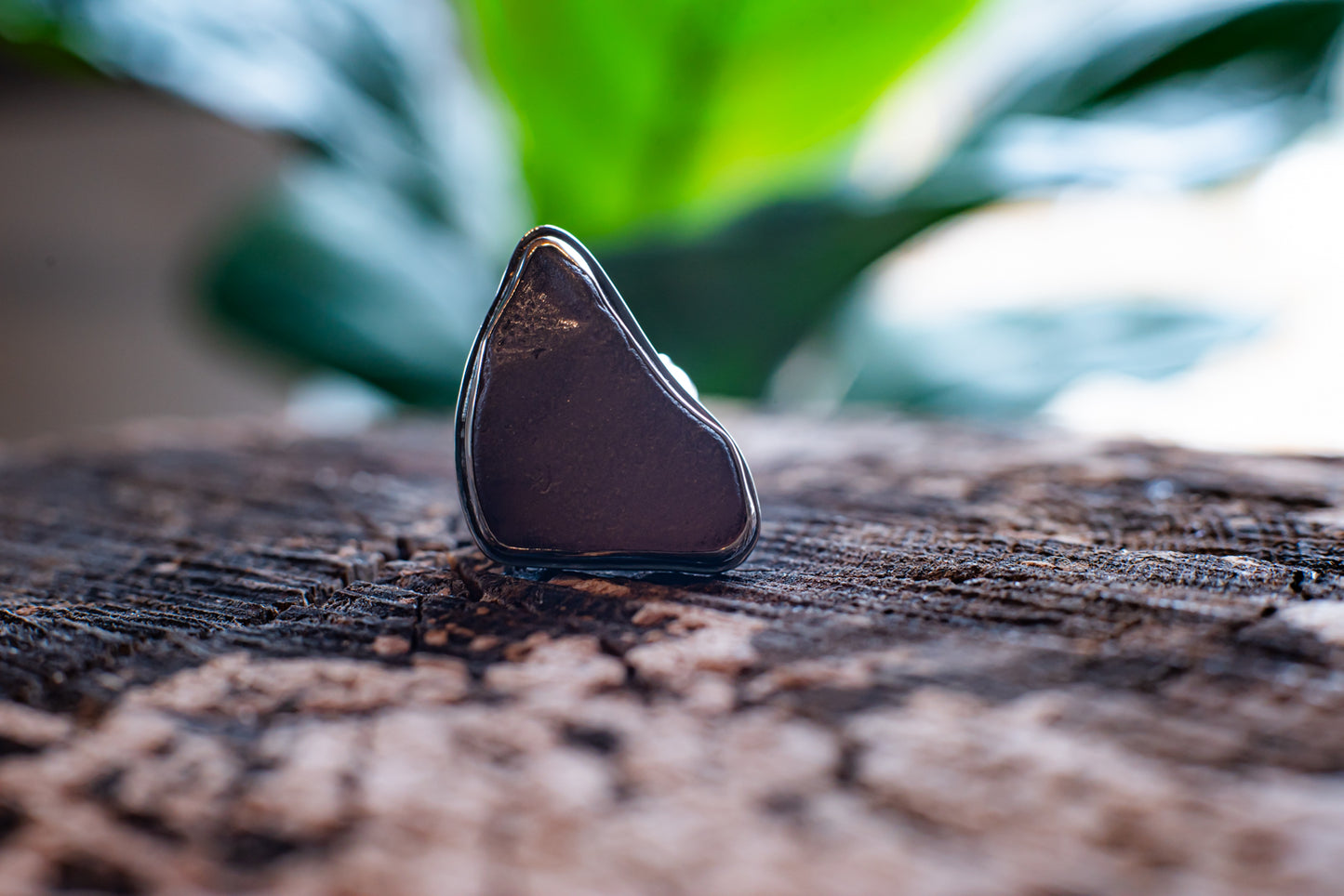 Purple Sea Glass Ring