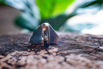 Purple Sea Glass Ring